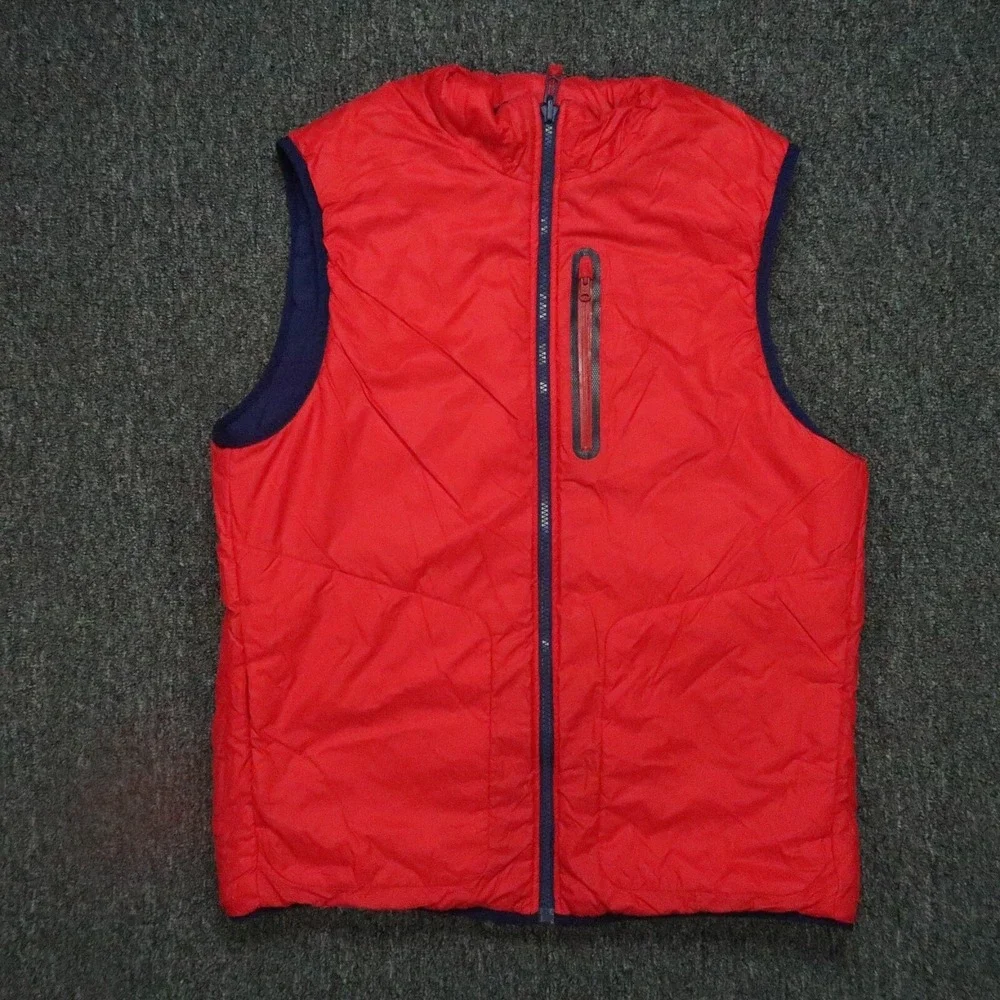 Vineyard Vines Vest Mens Small Blue Red Spinnaker Full Zip Reversible‎ Preppy